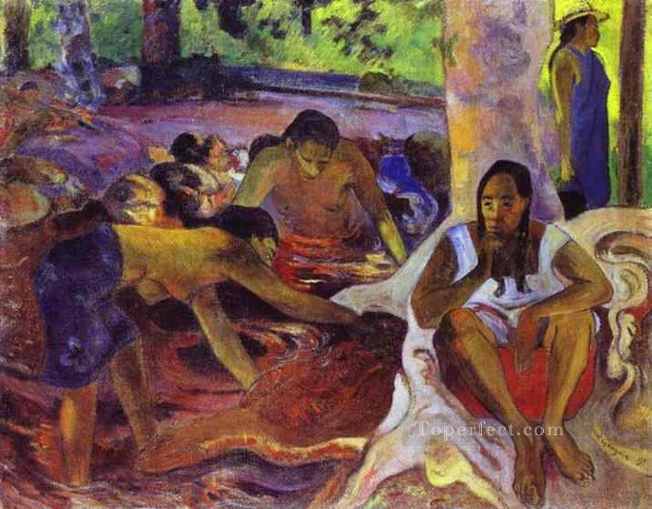 The Fisherwomen of Tahiti Post Impressionism Primitivism Paul Gauguin Oil Paintings